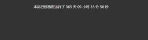 HTML + JS 使用代码实现 网站已运行 x 年 x 天 x 分 x 秒 - 鹿泽笔记