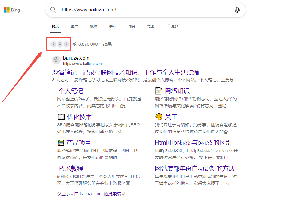 谷歌简化搜索结果，Bing在SERP中尝试使用网站图标 - 鹿泽笔记