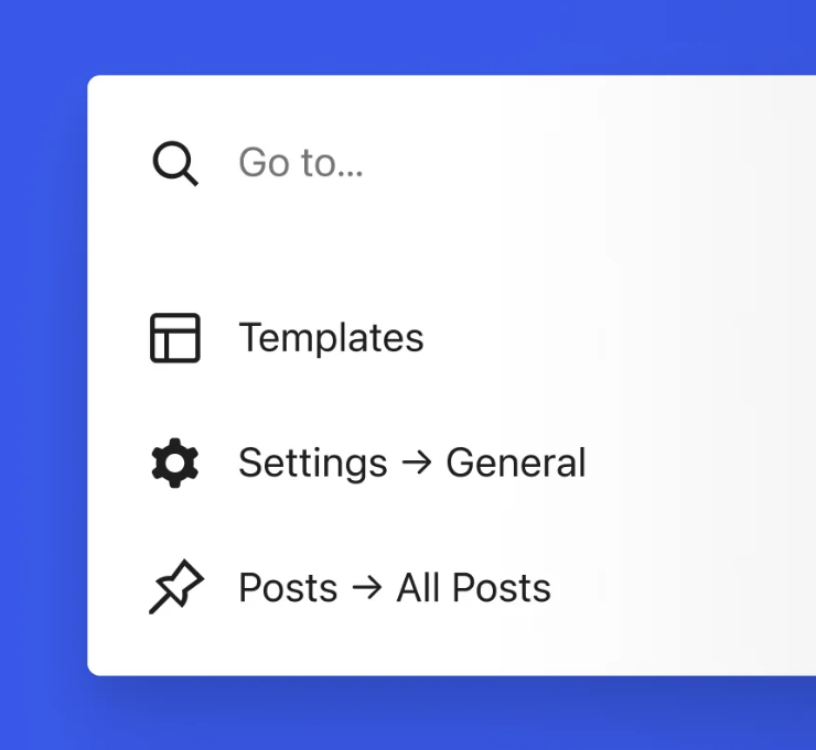 命令面板，无处不在