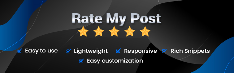 Rate My Post – Star Rating Plugin by FeedbackWP一款给WordPress添加评分功能的插件 - 鹿泽笔记