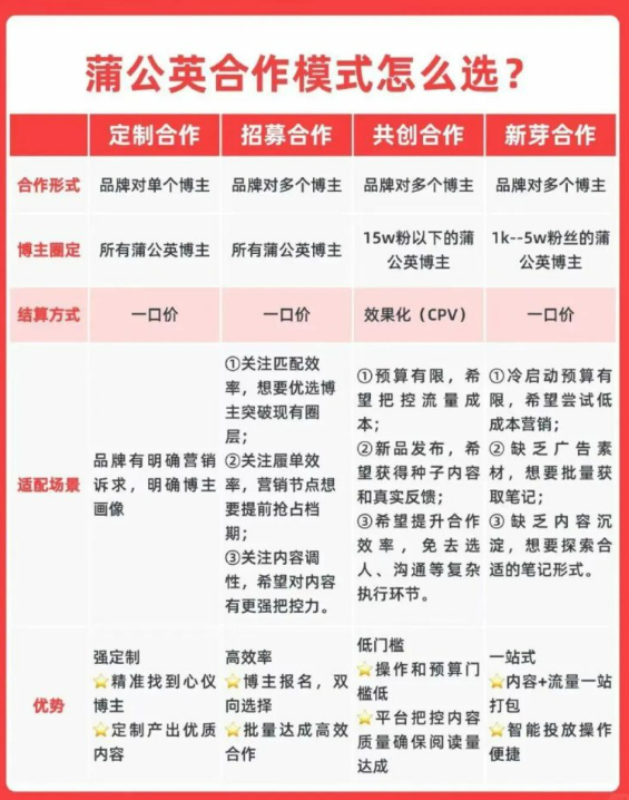 图片[3] - 小红书四大营销平台（蒲公英、聚光、千帆、乘风）对比图 - 鹿泽笔记