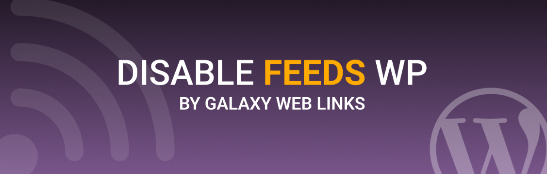 Disable Feeds WP